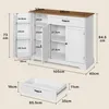 BEALIFE Küchenbuffet 105x40x85 cm | 3 Türen & 1 Schublade | Produktbild-Vorschau 7