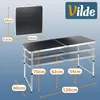 Vilde | Kempingový stôl výškovo nastaviteľný - 120x60 cm - Náhľad obrázku produktu 5