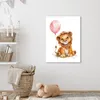 Leinwand Bilder 50x70 cm - Kinder Ballon - Löwe - Rosa, Produktbild-Vorschau 5