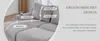 Modulares Cordsofa - 2-Sitzer mit 2 Hockern, Khaki-Hellgrau Produktbild-Vorschau 20