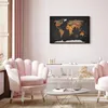 Italienischer Leinwand Leinwandbild - World Map: Secrets of Produktbild-Vorschau 2