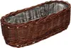 KOTARBAU® prútený kvetináč oválny prírodný kôš 40 cm Náhľad obrázku produktu 1