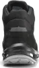The back view of a black work boot. Voir les images du produit