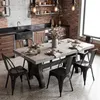 Duhome kovová židle bistro sada 4 železných jídelních židlí Náhled obrázku produktu 2
