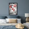 MuchoWow® MuchoWow® Gerahmtes Poster Blumen - Schwarz - Produktbild-Vorschau 4