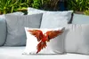 MuchoWow® Outdoor Kissen - Ara - Vogel - Federn - Weiß - Produktbild-Vorschau 4