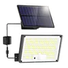 A solar-powered outdoor light with a separate solar panel. Produktbild-Vorschau