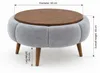 Hanah Home, Hochwertiger Nesting Tisch (3 Teile) Sapphire Produktbild-Vorschau 3