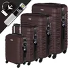 Devillo® Kofferset 4tlg. S-M-L-XL, Terrabraun - Trolley Produktbild-Vorschau 1