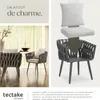 Lot de 2 chaises Lugano au design « corde » avec structure Voir les images du produit 7
