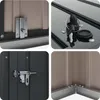 Gartenlagerbox Schwarz 214 x 82 x 132 cm Stahl Produktbild-Vorschau 8