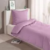 Traumschlaf Uni Mako-Satin Bettwäsche 200x200 cm + 2x 80x80 Produktbild-Vorschau 2