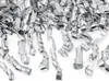 Konfetti Kanone mit Luftschlangen 40cm 12er Set silber Produktbild-Vorschau 2