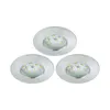Briloner LED Einbauleuchten Set IP44 3x5W 3x400 lm 3000 K Produktbild-Vorschau 1