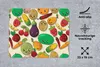 MuchoWow® Mauspad Mousepad Kawaii - Muster - Gemüse - Obst Produktbild-Vorschau 2