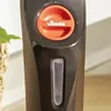 A close-up shot of the top part of a Vileda steam mop, focusing on the water tank and the brand logo. Produktbild-Vorschau