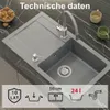 QUADRON Granitspüle READY-MAX GraniteQ Küchenspüle Produktbild-Vorschau 2