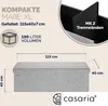 CASARIA® Sitzbank mit Stauraum, Grau – Faltbar, 115 x 40 x Produktbild-Vorschau 6