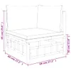 vidaXL 6-tlg. Garten-Lounge-Set mit Cremeweißen Kissen Produktbild-Vorschau 9