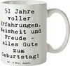 Mr. & Mrs. Panda Pott Spruch 51. Geburtstag - Weiß - Produktbild-Vorschau 1
