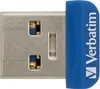 A close-up view of a blue Verbatim USB flash drive. Náhled obrázku produktu