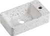 Vasque lave-mains à suspendre rectangle en terrazzo 45x28cm Voir les images du produit 2