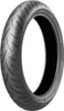A motorcycle tire is shown against a white background. Produktbild-Vorschau