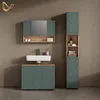 Set mobili bagno Livinity Ronco Verde/Rovere dorato 3 Anteprima dell’immagine prodotto 2
