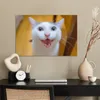 MuchoWow® Poster Katze - Tier - Weiß 60x40 cm - Produktbild-Vorschau 3