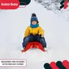 KOTARBAU® Luge Enfant Plastique Rouge Traineau Enfant Luge Voir les images du produit 2