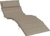 vidaXL Cuscino lettino Taupe 180x60x4 cm Tessuto Oxford Anteprima dell’immagine prodotto 1