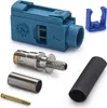 FAKRA Buchse Female Antennenstecker RG174 Crimp Löt Produktbild-Vorschau 1