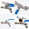 Premium 3/4 Zoll Wasserhahn Garten Messing Kugelhahn Aussen Produktbild-Vorschau 5