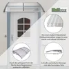 Haustürvordach 200  x 97 cm Hohlkammerplatte Produktbild-Vorschau 7