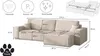 Kaiser Möbel Ecksofa mit schlaffunktion und bettkasten BEST Produktbild-Vorschau 3
