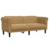 The Living Store 2-Sitzer Sofa Braun Kunstleder Produktbild-Vorschau 3