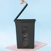 Panier à linge en plastique aspect tressé 55 L Bac à linge Voir les images du produit 4