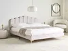 BELIANI Postel krémově bílá sametové čalounění 160 x 200 cm Náhled obrázku produktu 2
