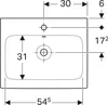 Geberit iCon Waschtisch 600 × 485 mm weiß, 124060000 Produktbild-Vorschau 10