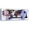 Leinwandbild Blaue Weltkarte 150x50 Feeby Blau bild für die Produktbild-Vorschau 1
