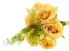 Bouquet de Roses Fleurs Artificielles 6Pcs Belle Densité de Voir les images du produit 4