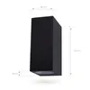 Ledvion - Smart LED Wandleuchte - Cube Schwarz  - Produktbild-Vorschau 3
