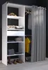 Parisot Kleiderschrank "Bari1" in weiß und grau Produktbild-Vorschau 2