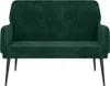 vidaXL Lavica Dark Green 108x79x79 cm Velvet Náhľad obrázku produktu 3
