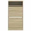 vidaXL Schuhschrank Sonoma-Eiche 60x34x116 cm Holzwerkstoff Produktbild-Vorschau 4