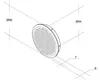 Rotheigner Möbelgitter Kunststoff weiß rund 50 mm Pack = 4 Produktbild-Vorschau 2