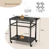 KOMFOTTEU Servírovací vozík Grilovací vozík kovový, Náhľad obrázku produktu 5