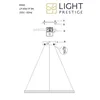 Lampada a sospensione LED 48W RING LP-909/1P L BK CCT Light Anteprima dell’immagine prodotto 4
