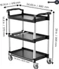 VEVOR Universalwagen, 136 kg, 3-stufiger Universalwagen aus Produktbild-Vorschau 9