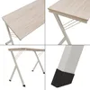 A collage of four close-up images showing different parts of a desk. Voir les images du produit